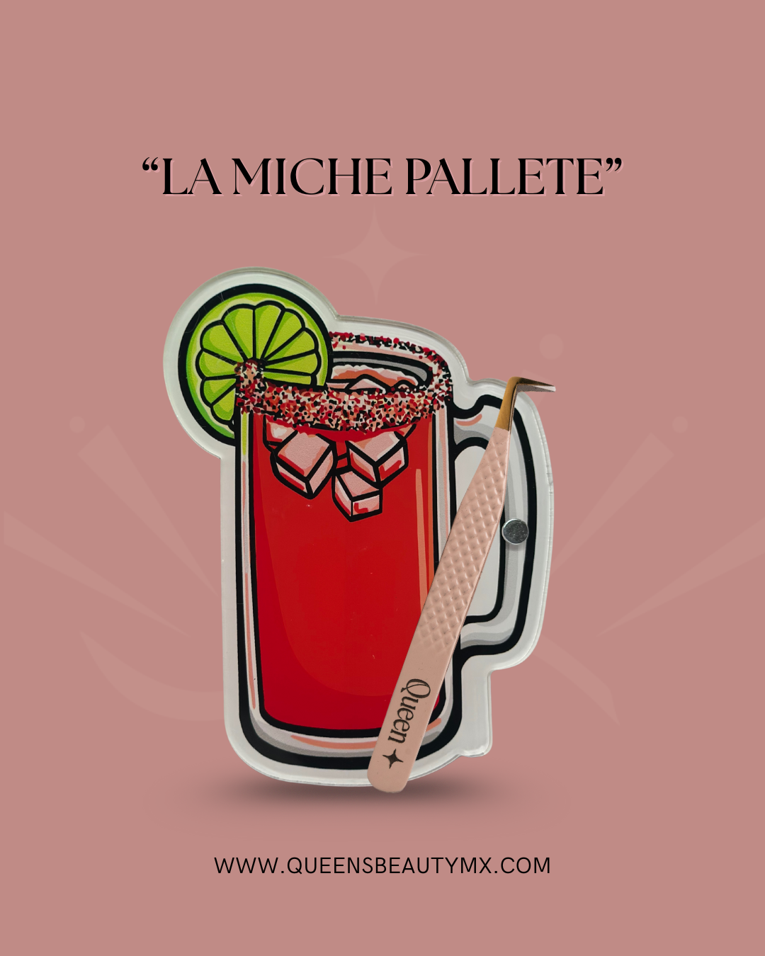 Paleta de arilico para tiras de pestañas