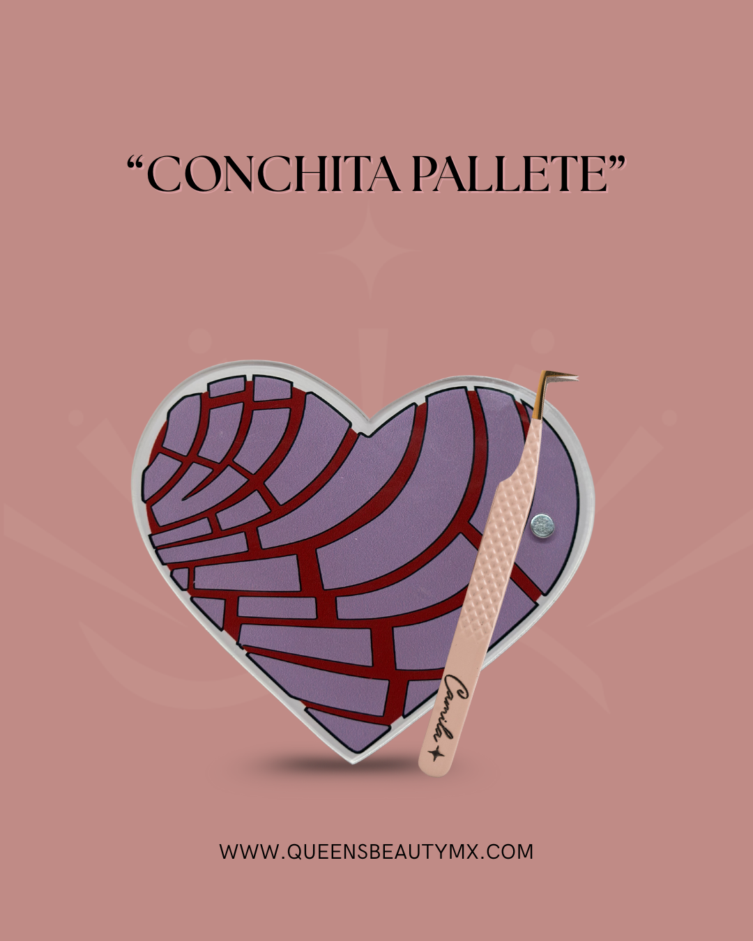 Paleta de arilico para tiras de pestañas