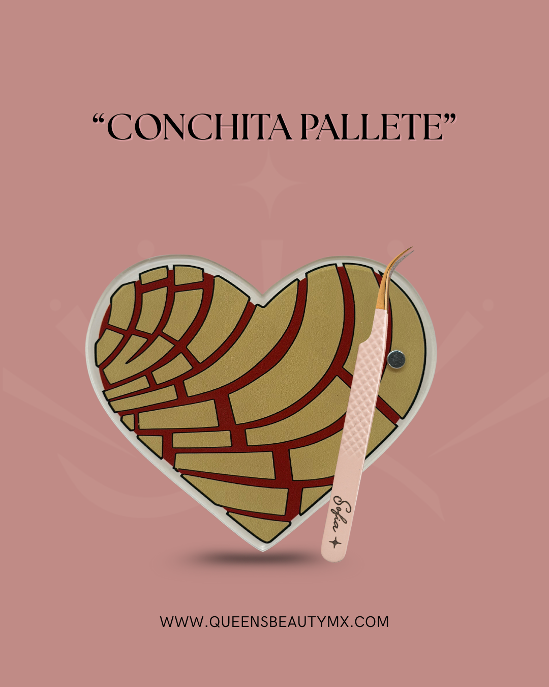 Paleta de arilico para tiras de pestañas
